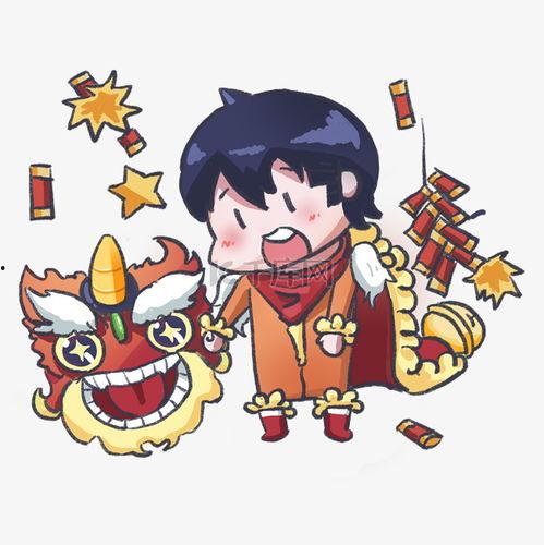 春节漫画图,漫画图中的春节欢乐时光